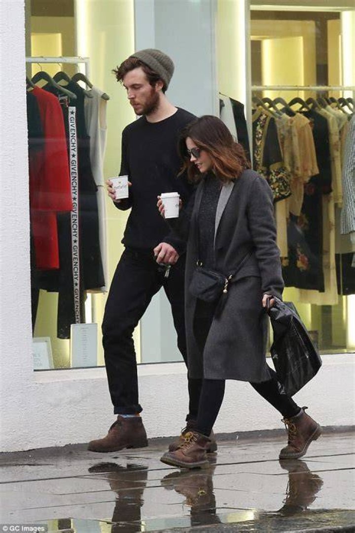 Jenna Coleman and boyfriend Tom Hughes look worlds away from Victoria
