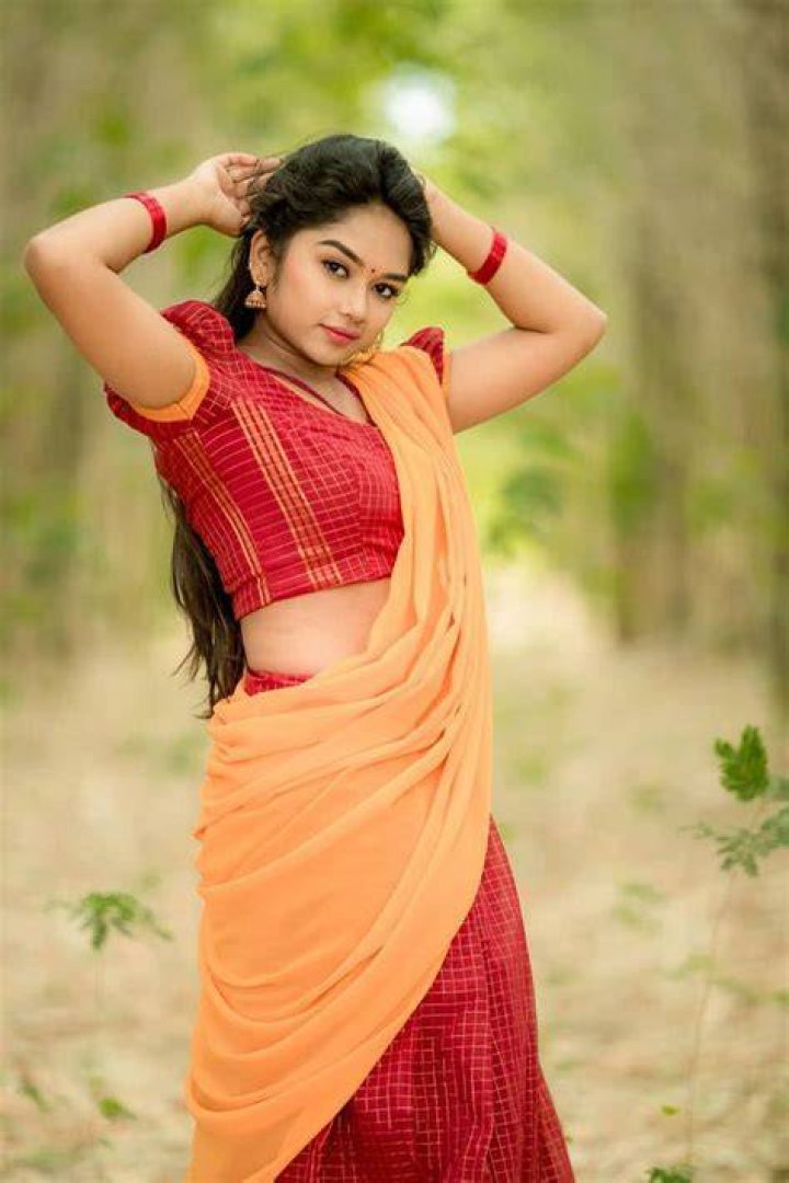 Preethi Sharma in half saree photoshoot stills South Indian Actress