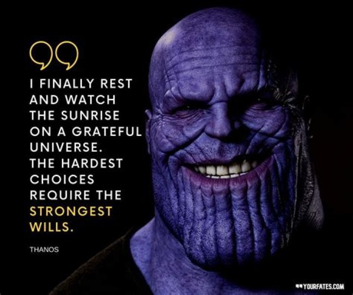 Unyielding Resolve: Thanos Quotes Strongest Will